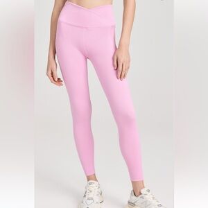 Spiritual Gangster Wrapped Front Seamless Ribbed Pink Leggings XS/S
